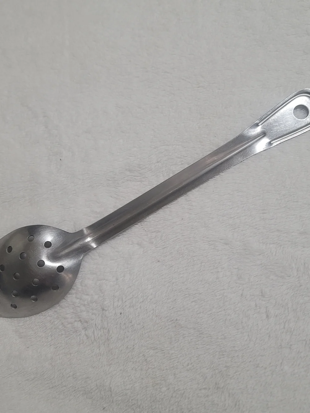 Vintage Large Steel Bloomfield Cooking Slotted Spoon Japan Great Usable Rare Htf